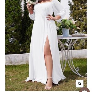 Ever Pretty White Off-Shoulder Wedding Dress